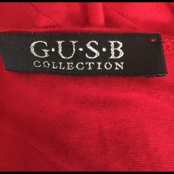 *G•U•S•B Red Slouch Top S - Picture 5 of 5